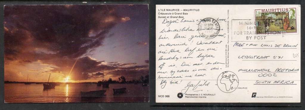 Mauritius, Sunset at Grand Baie, used