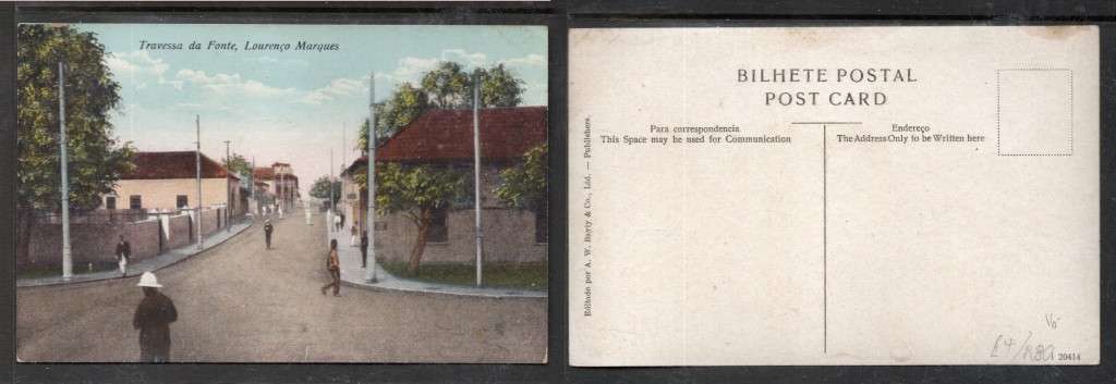 Mozambique, Travessa da Fonte, Lourenco Marques, unused