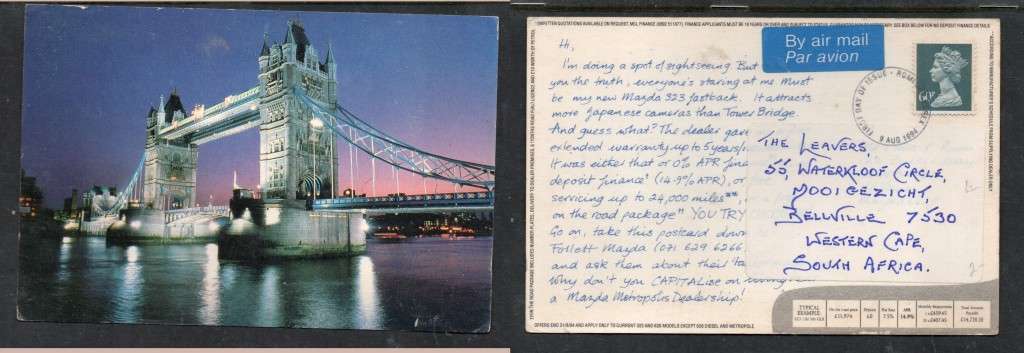 London Tower Bridge, used > S.Africa