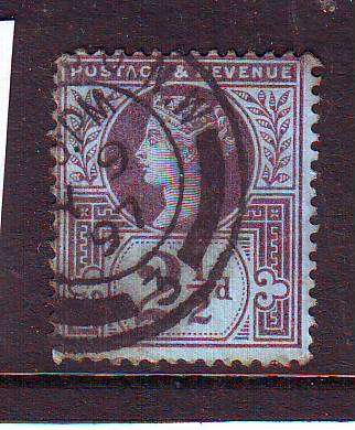 Queen Victoria 1887 2 1/2d purple / blue fine used
