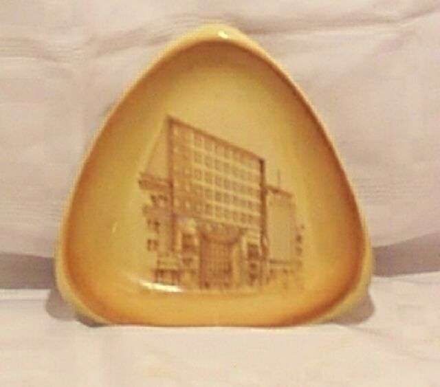 Dish to commemorate Barclays Bank & U.C.I. ASBESTOS CEMENT, DEC 1958 by DROSTDY