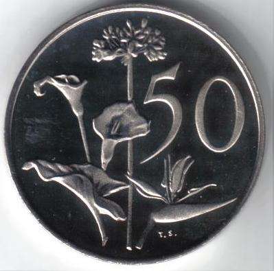 HALF PRICED - 1978 South Africa Nickel 50c - PRF #01
