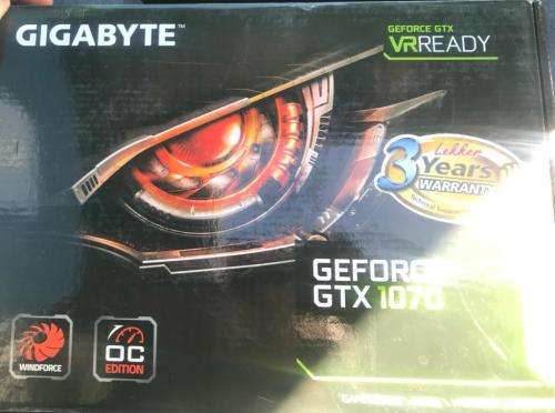Gigabyte Gtx 1070 Windforce OC 8GB