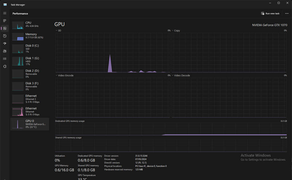 Palit Jetstream GTX 1070 8gB