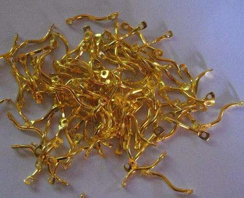 Goldtone Curved Connectors(Pack of 10)