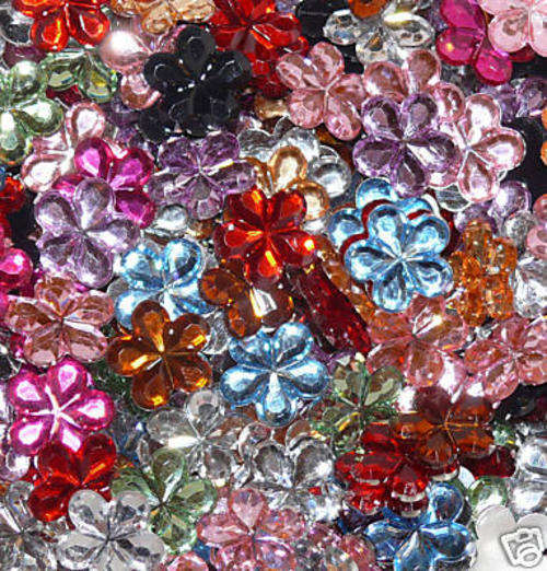 Assorted Flower Rhinestones(pack of 25)