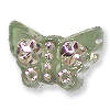 Green Sparkle Butterfly  Beads