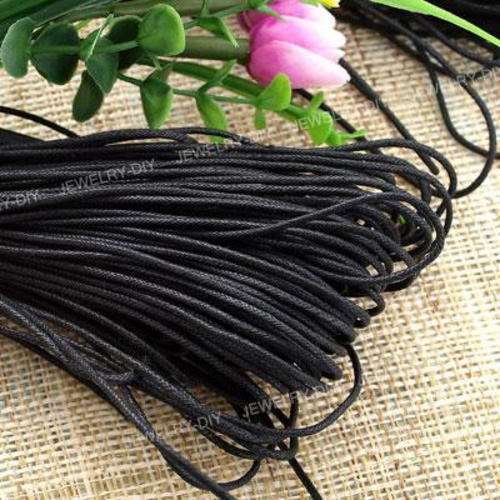 Black Waxed Cord(per metre)(2mm)