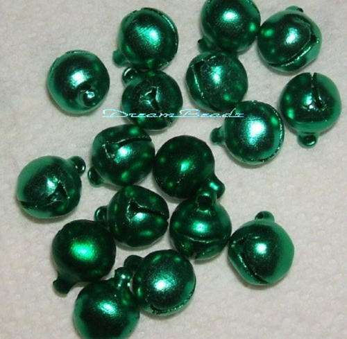 Green Jingle Bells(6mm)(packof10)