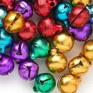 Multi - Colour Jingle Bells(6mm) - pack of 50