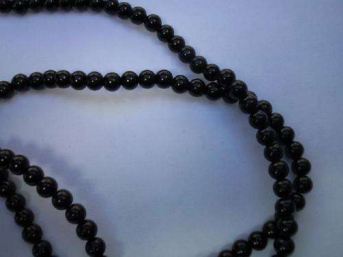 Black Glass Beads(4mm)
