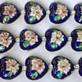 Blue Cloisonne Hearts(10mmx13mm)