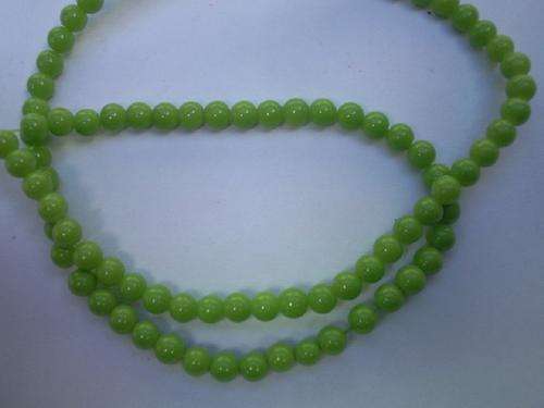 Green Glass Beads(4mm)