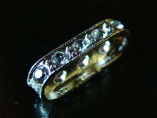 Sliders with Rhinestone(20mmx6mm)(3 Hole)