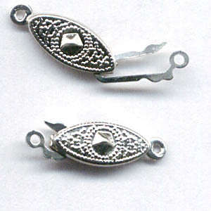 Nickle plated Clasp( Pack of 10)(6mmx15mm)