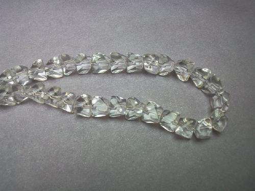 Clear Twisted Glass Cube(6mm)-Pack of 10