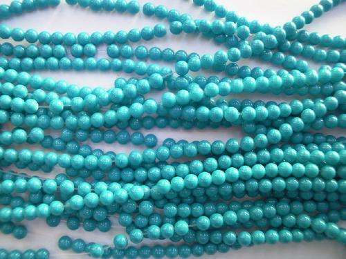 Dark Turquoise Glass Beads(4mm)
