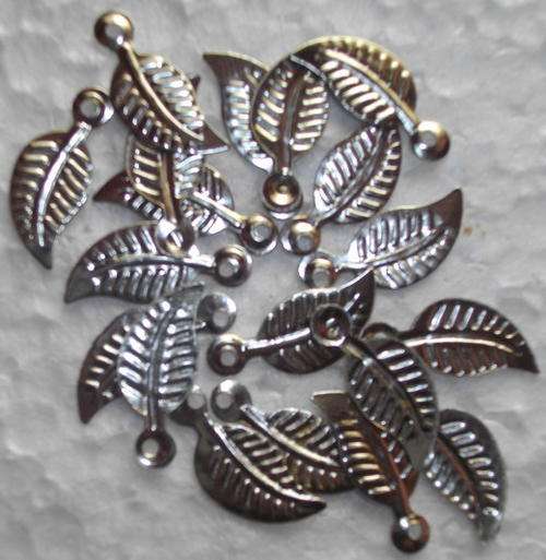 Nickle Leaf  Spacer Stampings(Pack of 10)(12mm)