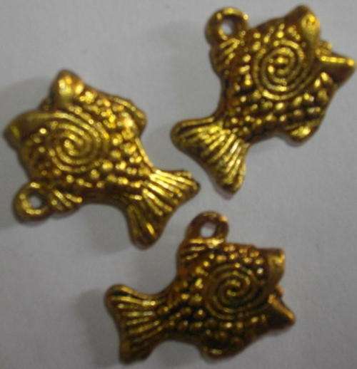 Antique Gold Fish Charms