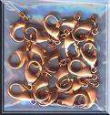Copper Lobster Clasps(Pack of 10)(12mm)