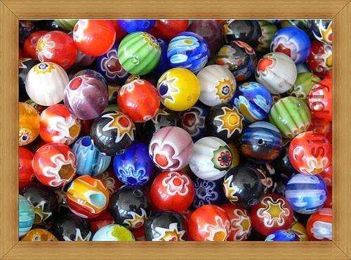 Stunning!!!!!!!!Millefiori Glass Rounds(6mm)Pack of 10
