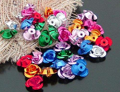Assorted Metal Roses(5mm-6mm)