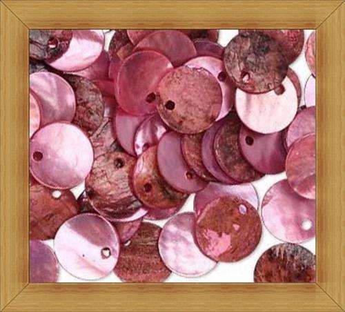 Mussel Shell Discs-Mink(15mm) - Pack of 5