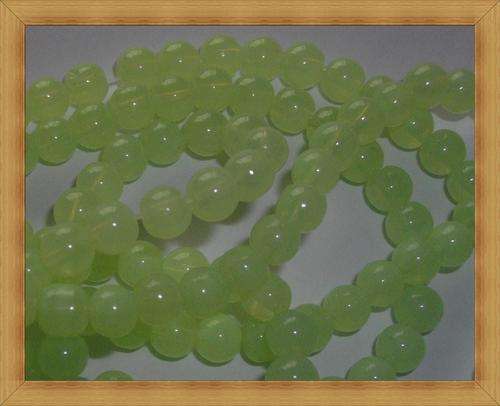 Milky Albaster Glass Beads - GREEN (8mm) - Pack of +/-55 Beads