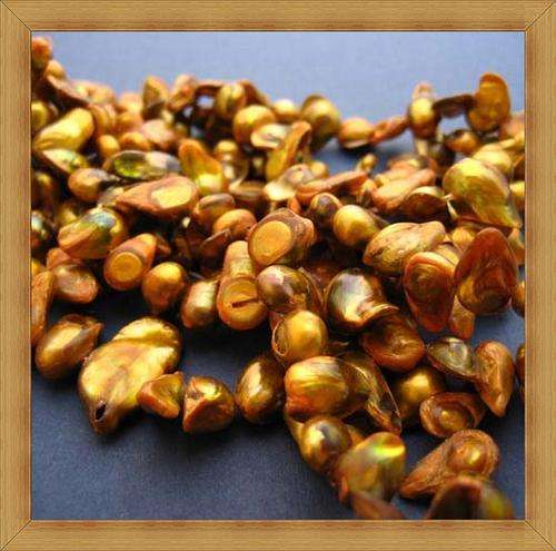 Bronze Baroque Winged Freshwater Pearls(per strand of +/-55-60 pearls