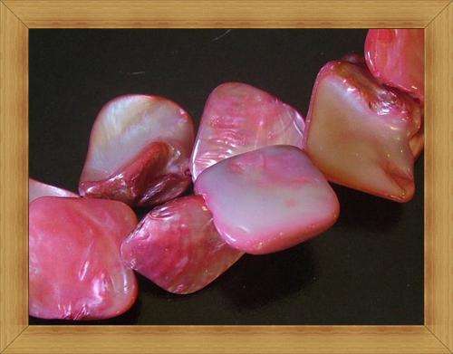 Mother Of Pearl  Baroque Shell -Pink(38cm Strand)
