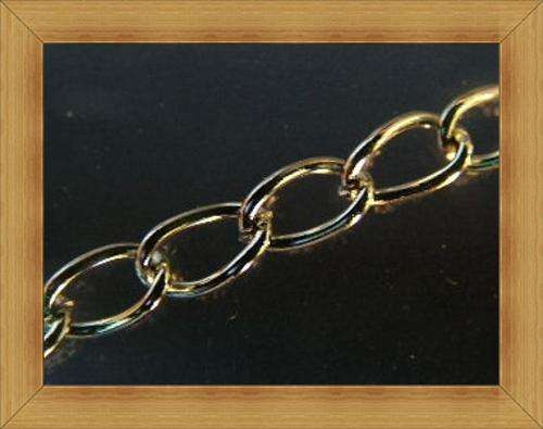 Nickle Thin Fine Chain-(5mmx3mm) - Per metre