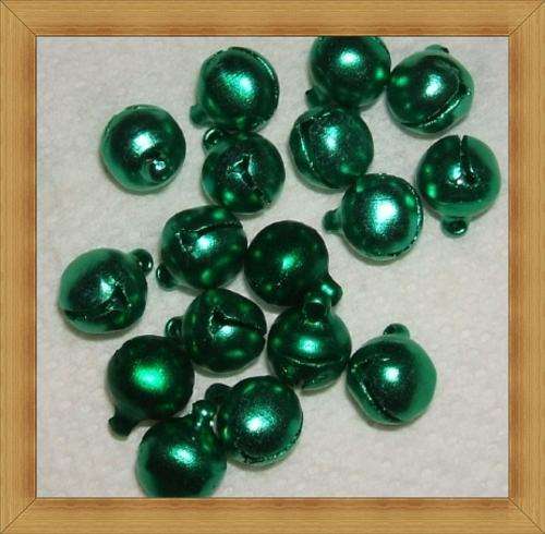 Jingle Bells - GREEN(6mm)-Pack of 10