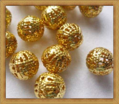 BULK!!!Goldtone Filigree Spacers(6mm) - pack of 50