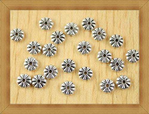 Acrylic Daisy spacers(6mm)Pack of 18