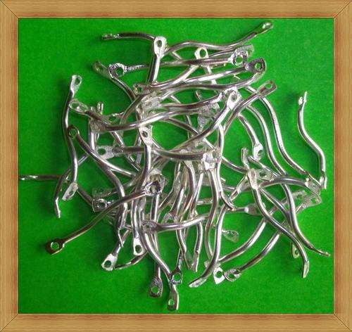 Silverplated Curved Connectors(Pack of 10)