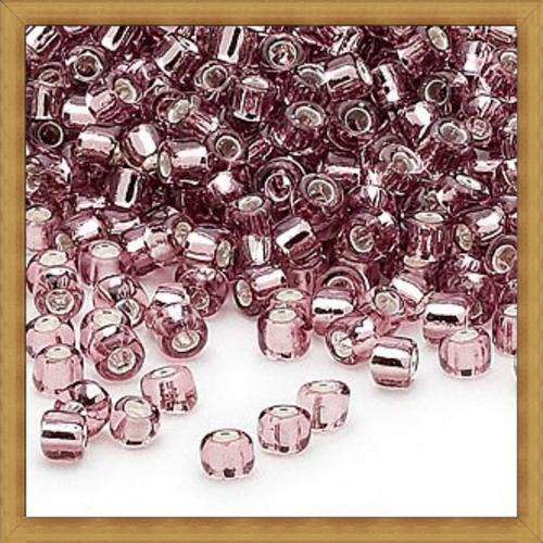 Silver-Lined Glass Seed Beads - AMETHYST(8/0)- 30 grams