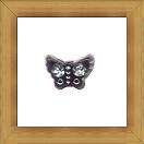 Black Sparkle Butterfly  Beads