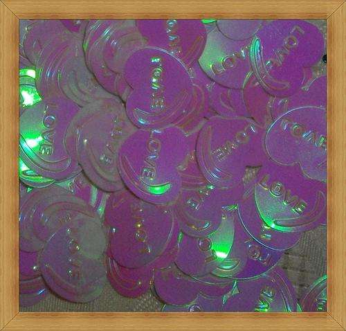 Heart Pailettes - WHITE(15mm)-Pack of 30