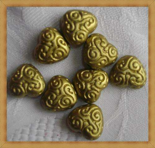 Acrylic Heart Beads(14mmx12mm)