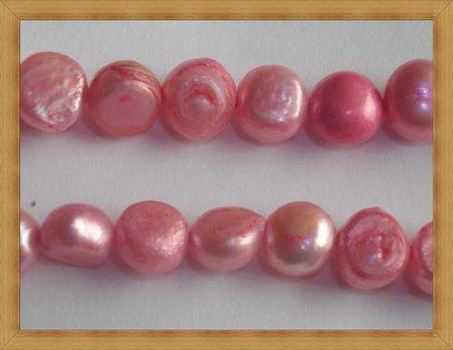 Baby Pink Flatback Freshwater Pearls(7mm)(Strand of +/-62 Pearls)