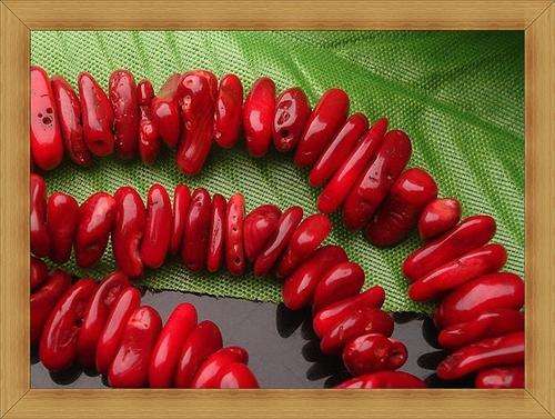 Red Coral Chip String(90cm Strand)