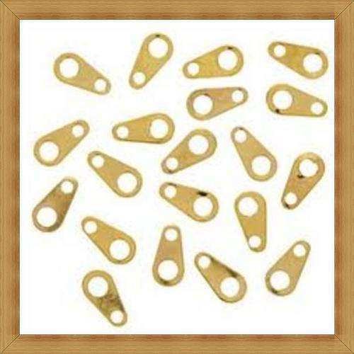 Goldtone Clasp Links(7mm)(Pack of 10)