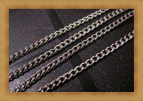 Nickle Fine Chain-(5mmx4mm) - Per metre