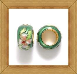 Special offer!!!!!!!!Cloisonne Ring Spacer Beads-GREEN(12mm)