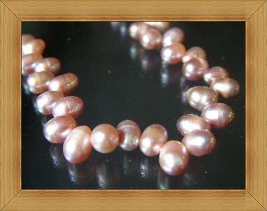 Clearance Special!!!!!! Dusty Pink Off Centre Freshwater Pearls(8mm)(Strand of +/65 Pearls)