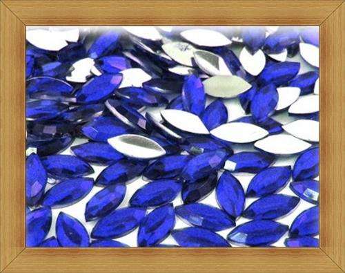 Marquise Flatback Facetted Rhinestones -RED(8mmx4mm) - Pack of 25