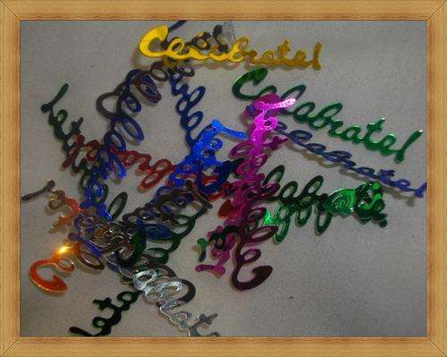 Assorted Coloured"CELEBRATE"Embellishments(Pack of 30)
