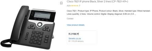 Cisco IP Phone 7821 SIP / VOIP