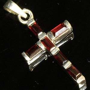 925 sterling silver pendant with natural mined Garnets