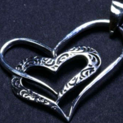 Solid 925 Sterling Silver Pendant 40mm + 4.73g